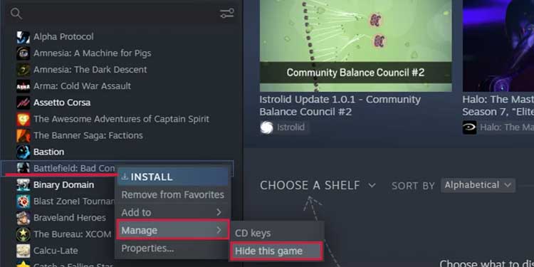 How to Hide Steam Games from Profile 