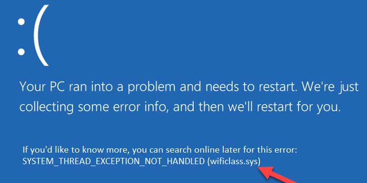 Fix  System Thread Exception Not Handled In Windows - 40