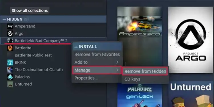 How to View Hidden Games on Steam