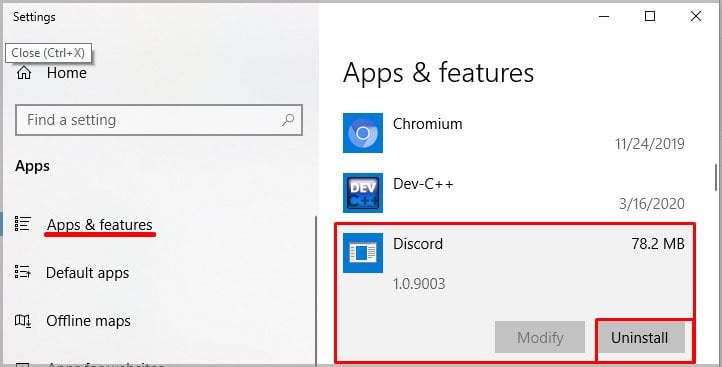 discord-uninstall