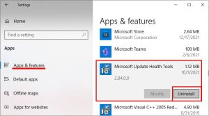 Microsoft update health tools что это за программа