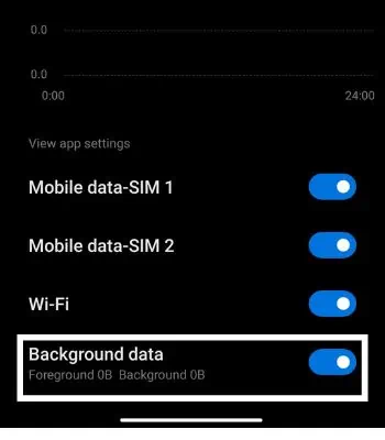 Tap-on-Background-Data-to-enable-it