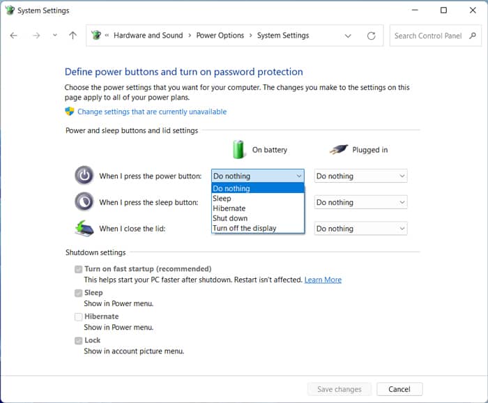 How To Change Windows 11 Power Button Settings Uptechtoday