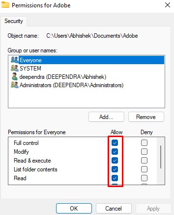 Fixes To Failed To Enumerate Objects In The Container Error In Windows