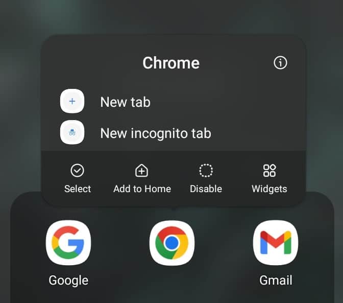 disable chrome