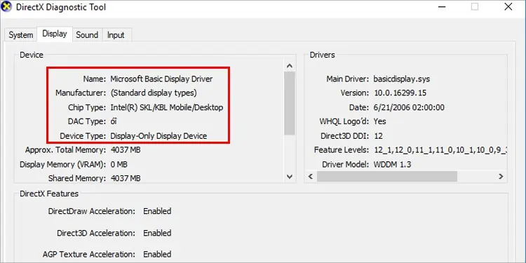 Microsoft basic display hot sale adapter amd