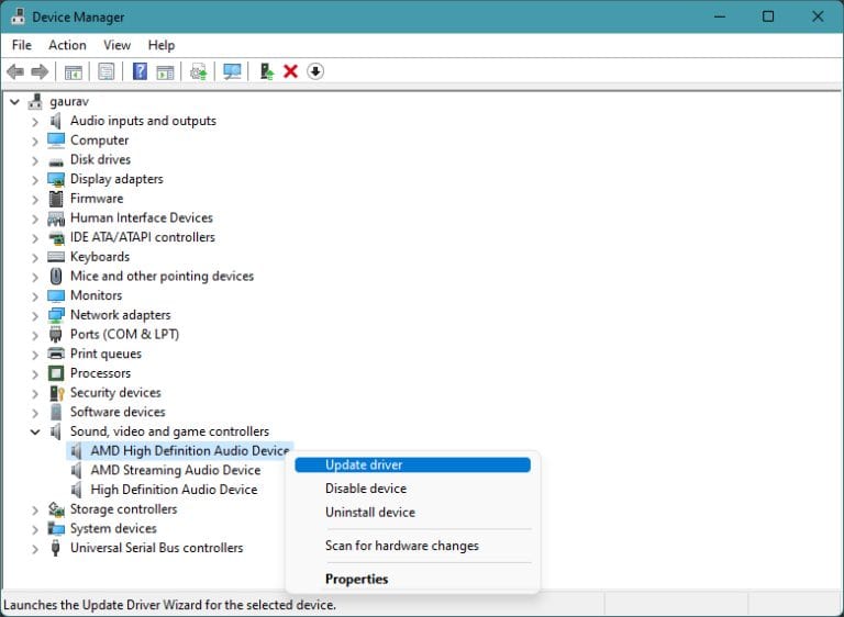 [Solved] AMD High Definition Audio Device Not Plugged In