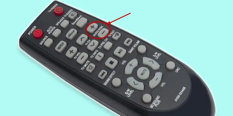 audio-sync-button-on-soundbar-remote