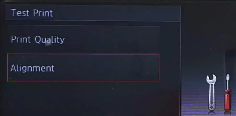alignment-option-in-brother-printer