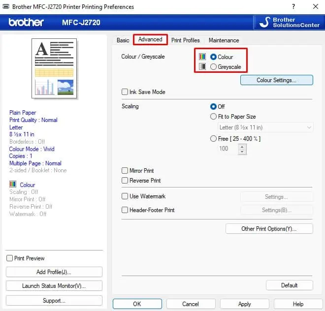 grayscale-setting-in-brother-printer