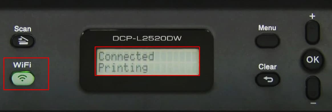 printing-message-and-green-wifi-button