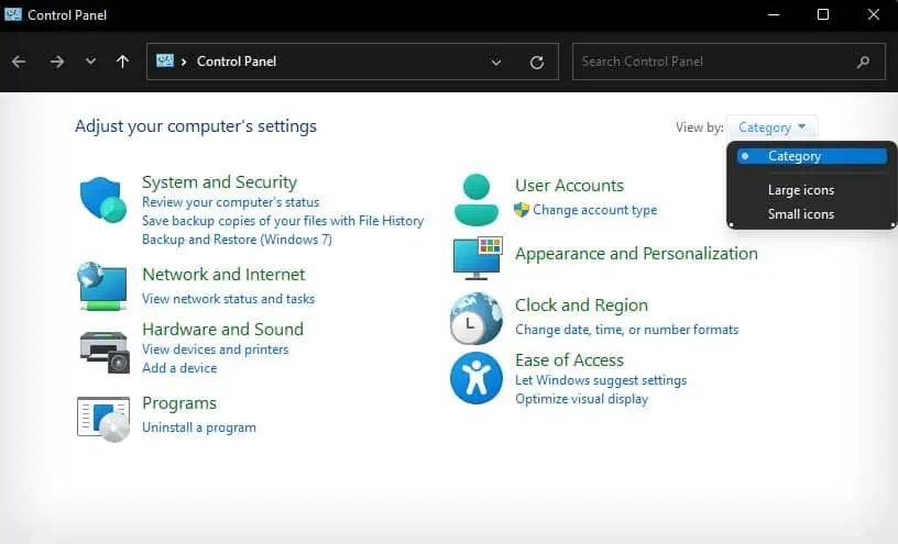 category-view-in-control-panel-1