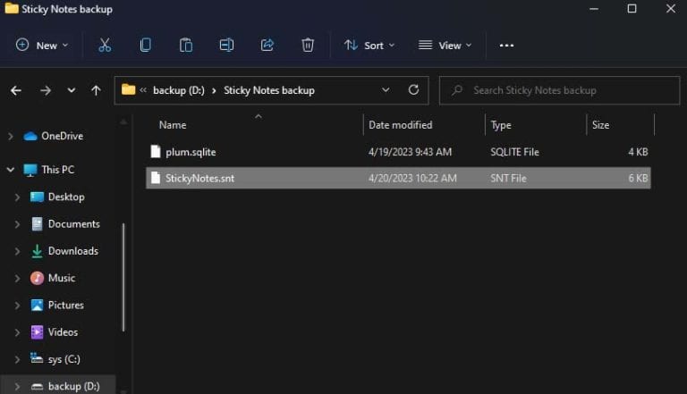 How To Backup And Restore Sticky Notes In Windows