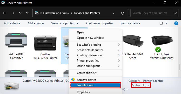 6 Ways To Fix Printer In An Error State