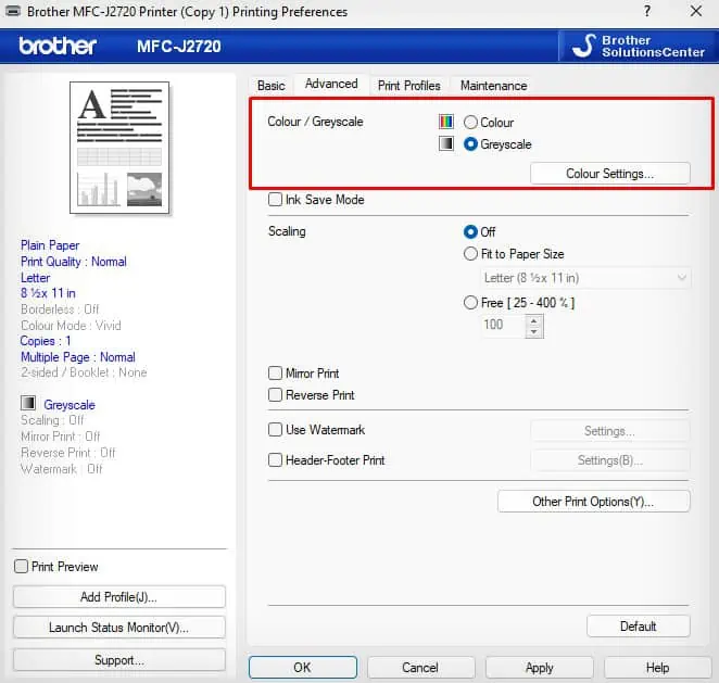 grayscale-settings-in-printer