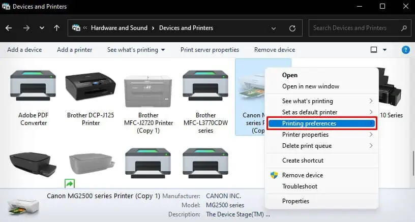 printing-preference-of-canon-printer-1