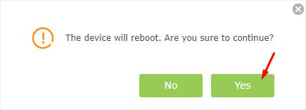 yes to reboot device