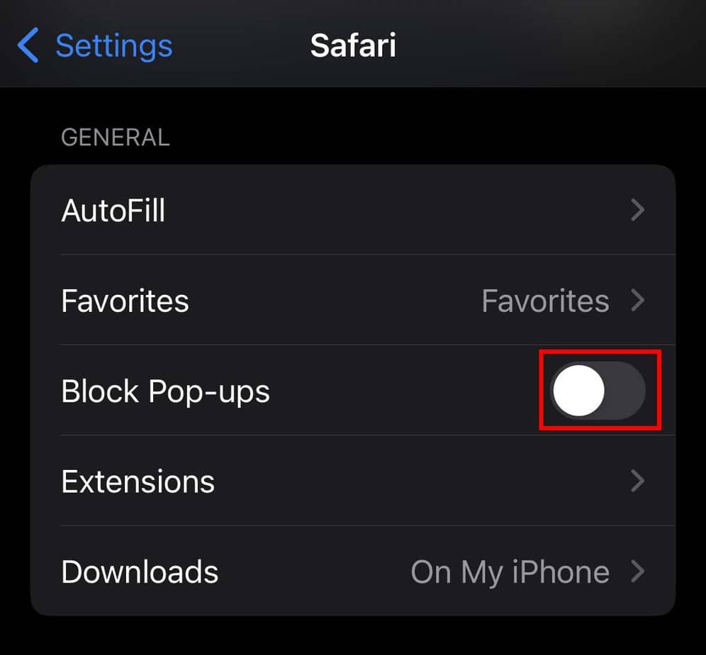 comment autoriser les fenêtres pop up sur safari