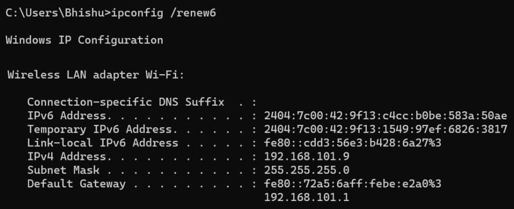 How To Release And Renew An IP Address