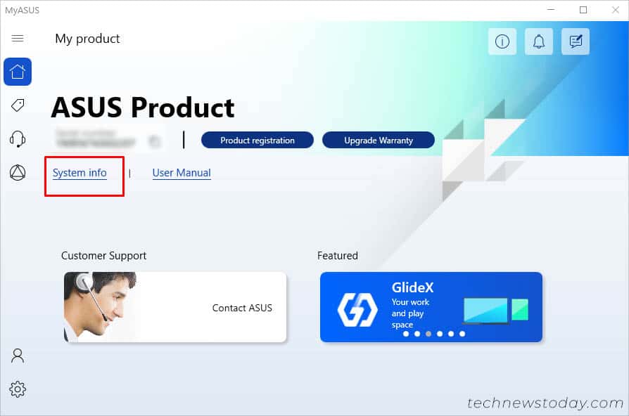 myasus select system info