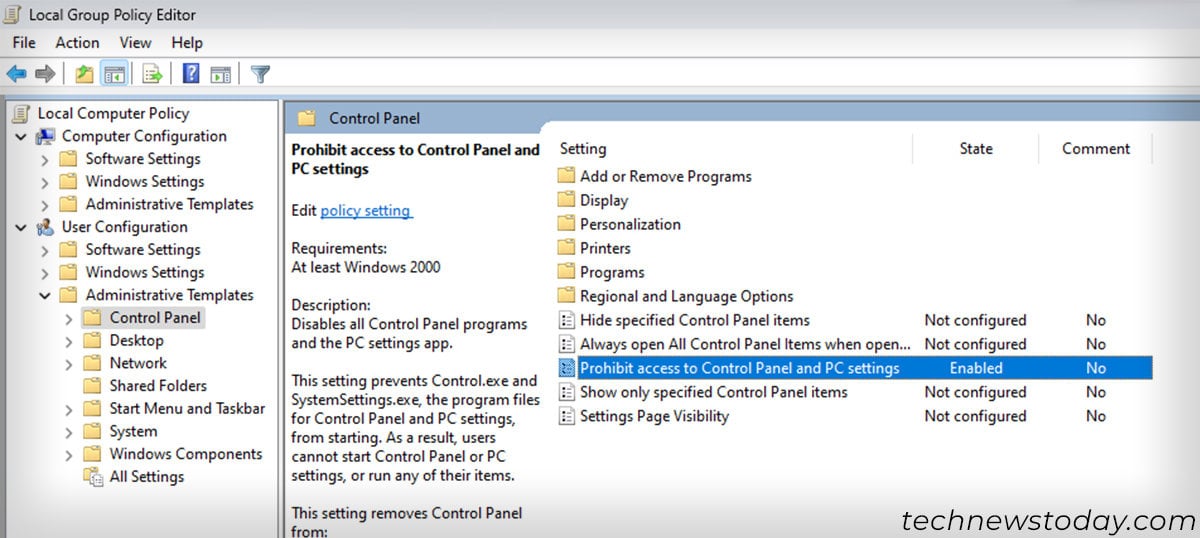 local-group-policy-editor-prohibit-access-to-control-panel-and-pc-settings