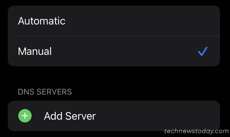 setting manual and add server