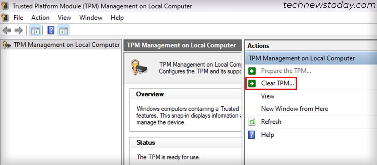 Trusted-Platform-Module-TPM-Management-on-Local-Computer-clear-TPM