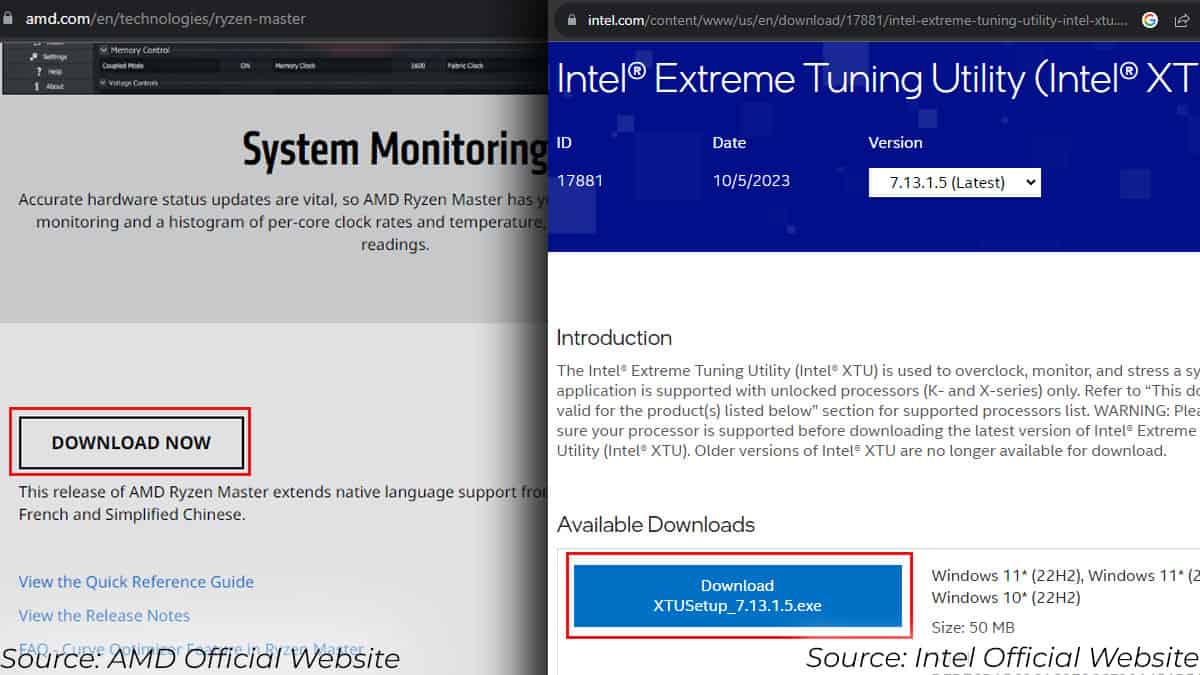 download razer master and intel tuning utility