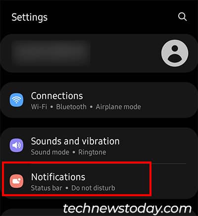 go to Settings and head to Notifications