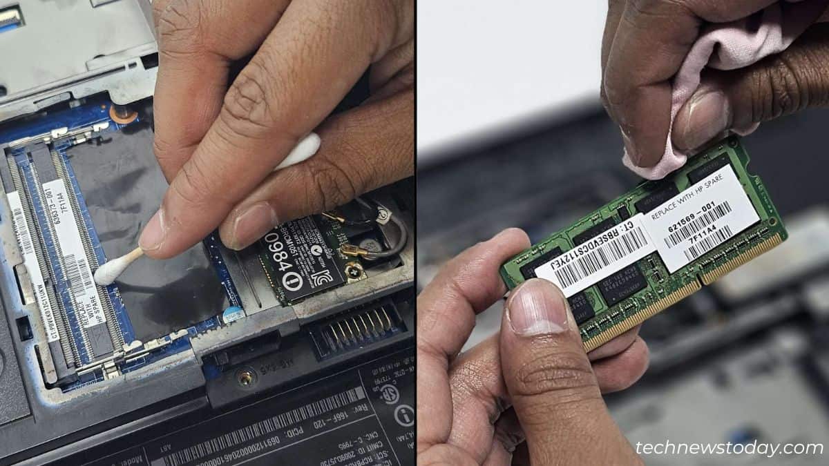 cleaning ram stick and slot
