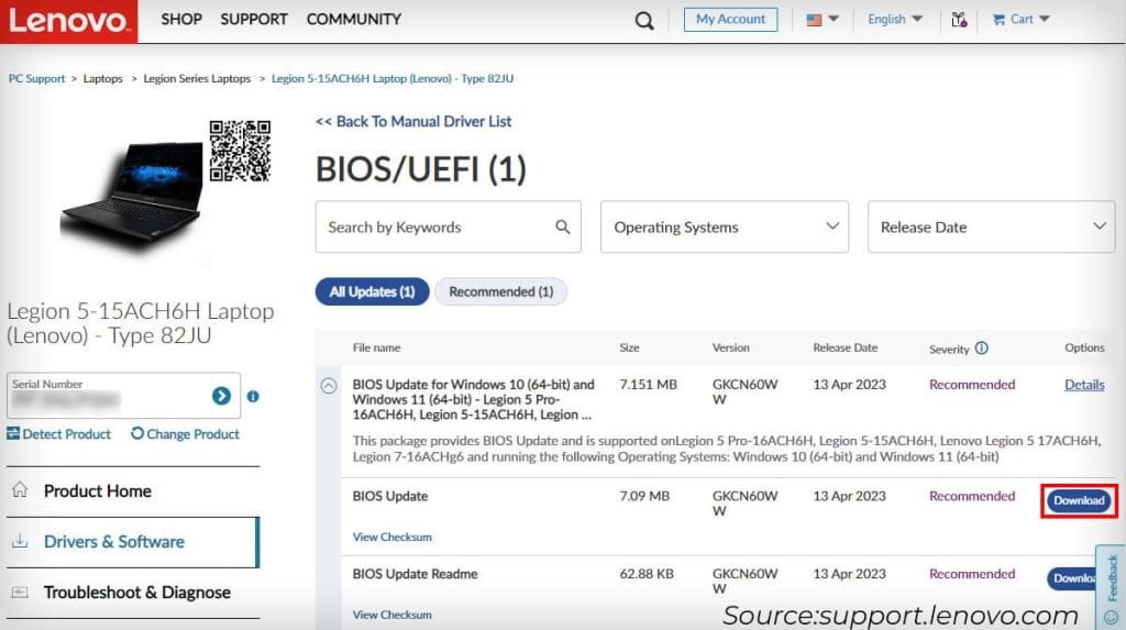 How To Update Bios On Lenovo