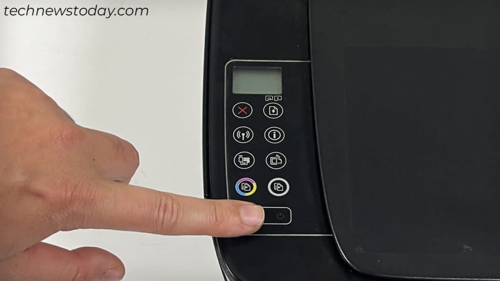 press-power-button-on-printer-to-wake-it-from-offline-mode