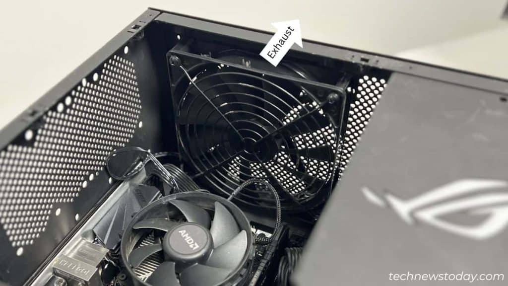 mini itx case with only one exhaust fan